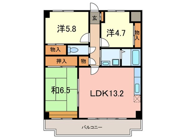 リヴィエ－ル芦屋の物件間取画像